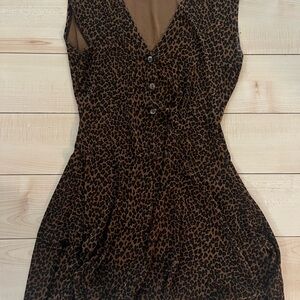 Vintage Leopard Mini Dress